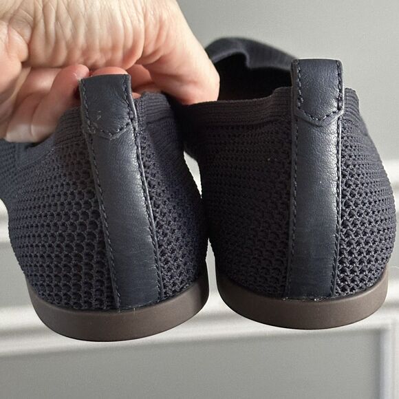 Everlane Womens The 40 Hour Flat ReKnit Size 6.5 Navy Blue Pointed Toe Slip On - Picture 8 of 9